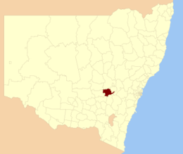 Contea di Cowra – Mappa