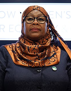 Samia Suluhu vuonna 2021.