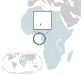 Localização de São Tomé e Príncipe