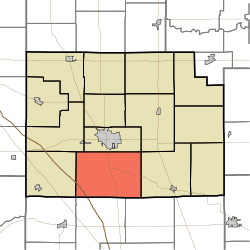 Location of Jackson Township in Clinton County