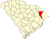 State map highlighting Marion County