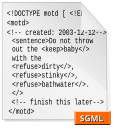 Thumbnail for Standard Generalized Markup Language
