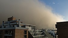 A dust storm in Córdoba, Argentina