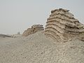 Reste der chinesischen Mauer in der Gobi