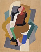 Albert Gleizes, 1920, Figure, gouache on canvas, 91.4 × 76.2 cm, Los Angeles County Museum of Art, LACMA