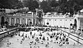 Bathers in the hotel's outdoor wave pool, 1933