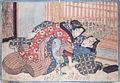 Une peinture japonaise shunga représente un chevauchement.