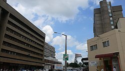 View towards the City of Kitwe, Zambia