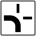 Direction of main road