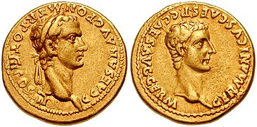 Caligula et son père Germanicus.