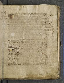 First page of the codex with lacunae in Romans 1:1-4