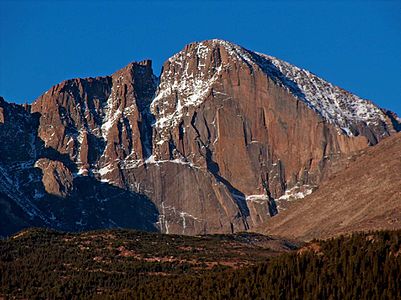 Longs Peak in Rocky Mountain National Park.