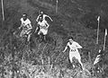 Image 28Edvin Wide, Ville Ritola, and Paavo Nurmi (on left) competing in the individual cross country race at the 1924 Summer Olympics in Paris; due to the hot weather, which exceeded 40 °C (104 °F), only 15 out of 38 competitors finished the race. (from Cross country running)