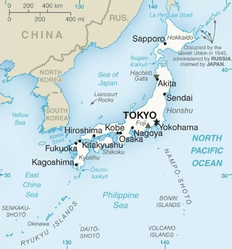 map of Japan