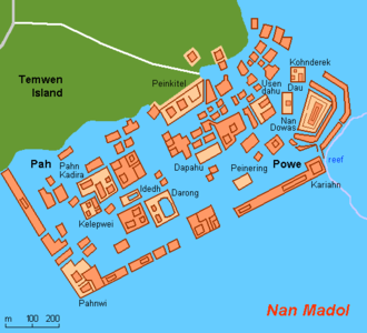 Mapa de Nan Madol