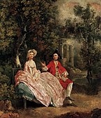 Conversation in a Park, (1746), Louvre