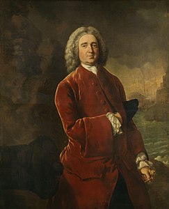 Edward Vernon, v. 1753 par Thomas Gainsborough