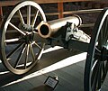 Image 47A 12-pounder mountain howitzer on display at Fort Laramie in eastern Wyoming. (from History of Wyoming)