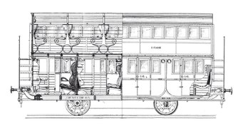 Doppelstockwagen der französischen Ostbahn (EST)