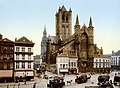 Image 3 Saint Nicholas' Church, Ghent Photochrom: Detroit Publishing Co. Restoration: Michel Vuijlsteke A ca. 1890–1900 photochrom print of Saint Nicholas' Church in Ghent, Belgium, one of the city's oldest and most prominent landmarks, dating back to the 13th century. The church's central tower served as an observation tower and carried the town bells until the neighboring belfry of Ghent was built. More selected pictures