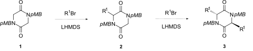 Enolate akylation at C-3 and C-6