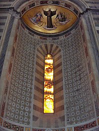 Alabaster window in Orvieto Cathedral (14th century), Italy