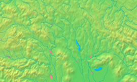 Poloha v rámci Prešovského kraja (park - tmavozelená, ochranné pásmo - svetlozelená)