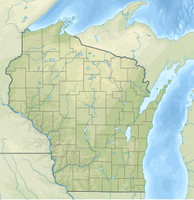 Map showing the location of Trempealeau Mountain State Natural Area