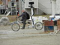 Cambridge Bay, Nunavut'da bir Google Trike. Ağustos 2012