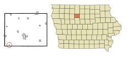 Location of Pioneer, Iowa