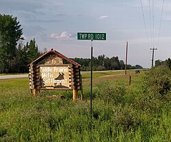 Southern boundary of Paddle Prairie