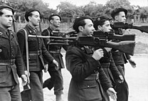 French milice on Parade, 2 June 1944