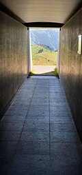 Tunnel from the outside to the Sensing Room