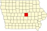 State map highlighting Marshall County