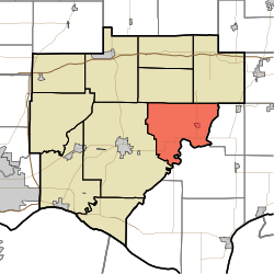 Location in Warrick County