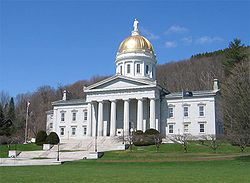 Vermont State House is in 1859 opgerig