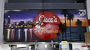 A mural at Cisco's Pizzeria on Westminster.