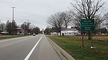 Signage westward along US 12 / M-49