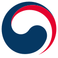 The taegeuk symbol used by government and its institutions (from 2016)