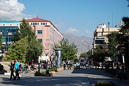 Straatbeeld in het centrum van Erzincan