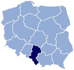 Poziția localității Bielsko-Biała