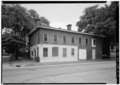 The carriage house, at the rear of the property, on Whitaker Street