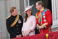 With Prince Harry (left) and Prince William (right) (15 June 2013)