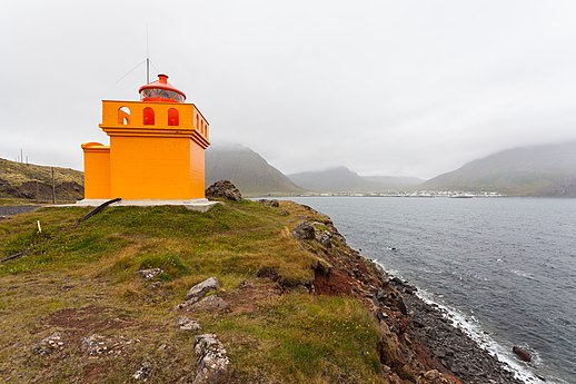 The lighthouse in Bolungarvík Óshólaviti