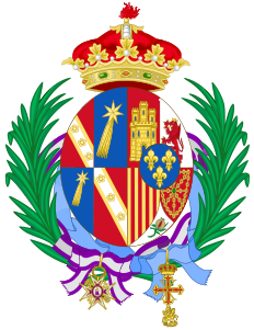 Coat of arms used as Princess of Civitella-Cesi