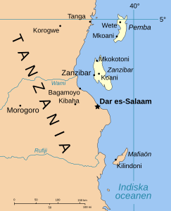 Zanzibar - Localizzazione