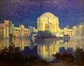 English: Palace of Fine Arts, painting by Exposition exhibitor Colin Campbell Cooper