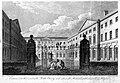 Guy's Campus main entrance gate (engraving, historic) c1799