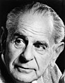 Karl Popper, britisch-österreichischer Wissenschaftsphilosoph und Logiker