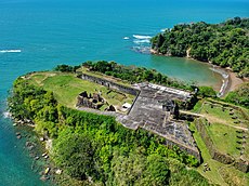 Present-day view of Fort San Lorenzo on the mouth of the Chagres River